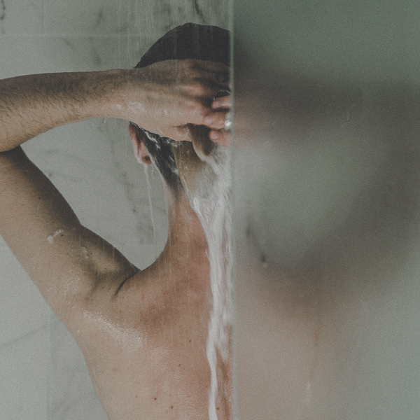 skincare lemongrass scrub woman shower